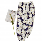 Naiste suvised puuvillased siidist s&auml;&auml;sevastased lahtised Beach Bloomers pidžaamap&uuml;ksid One Size (90-140lbs)