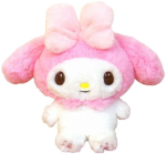 Nakajima Corporation Howahowa My Melody S Pink 21cm x 26cm x 14cm Sanrio My Melody pl&uuml;&uuml;sis m&auml;nguasi 143075-20 white