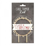 Cake topper LED - Merry Christmas