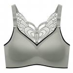 &Otilde;mblusteta liblikas ilus naiste seljapesu Naiste liibuv vest ilma terasr&otilde;ngata, m&auml;hitud &uuml;lemine aluspesu pluss suuruses rinnahoidja L roheline