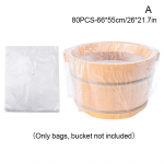 80 tk &Uuml;hekordselt kasutatavad jalavanni vooderdised Vannikausi kotid jalgadele Pedik&uuml;&uuml;r Spa Naha hooldus Jalgade detoksspaa Soojuse s&auml;ilitamise kate H&uuml;gieeniline 65X55cm