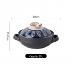 K&otilde;rge temperatuurikindel keraamiline pajapott lahtise leegi ja gaasipliidi jaoks