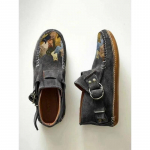 Saapad Plover Naine Mugav multikas kassile tr&uuml;kitud nahast n&ouml;&ouml;biga vabaaja lame pahkluu &ndash; 6 lillat 36