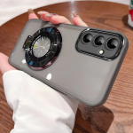 Magsafe hoidiku &uuml;mbris Samsung Galaxy M13 C55 F13 F23 F14 F54 F12 M15 M55 M54 M34 M33 M14 M53 M23 M12 jaoks L&auml;bipaistev &uuml;mbris Galaxy M13 4G sinine