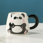 Cute Cartoon Animal Mug Embossed Ceramic Cup Souvenir Gift Home Coffee Cup Couple Student 500ml