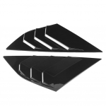 1 paar Auto tagaklaasi ribidekoratsioon, sobib Ford Focus ST RS MK3 1218, l&auml;ikiv must