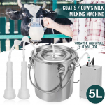 5L 220/110V elektriline l&uuml;psimasin roostevabast terasest l&uuml;psja lehmadele kitsedele vaakumpump kopp karjamaalehmade lambal&uuml;psja For cattle