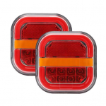 2 tk LED Haagise Tagatulede Komplekt &Uuml;lihele K&otilde;rge Luumeniga Universaalne Lihtne Paigaldus Pidurituled Haagise Veoauto Tagatuli 2pcs