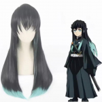 Anime Kimetsu No Yaiba Tokitou Muichirou Cosplay Kost&uuml;&uuml;mid Kisatsutai vormiriietus Parukas Halloweeni kost&uuml;&uuml;m T&auml;iskasvanud Lapsed XXL nagu n&auml;idatud v&auml;rv