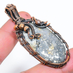 Malinga Jasper Handmade Copper Wire Wrap Jewelry Pendant 2.56 y4d76