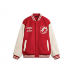Li Ning CF Logo T&auml;hetr&uuml;kiga &Uuml;he Rinnaga L&otilde;tv Pesapallijakk Unisex jakid Agate-Red AJDU253-2 XL