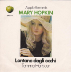 7-tolline plaat MARY HOPKIN - Temma Harbour APPLE22 Apple Records 1970 UK Pop Kasutatud