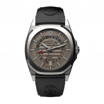 Armand Nicolet Tramelan J09 GMT Hall sihver Automaatne A663AAA-GR-GG4710N Must kummirihm Meeste k&auml;ekell hall
