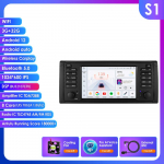 Hizpo Intelligent 8GB 128GB AI H&auml;&auml;ljuhtimisega 2 Din Android Auto Raadio BMW 5 E39 1995 - 2003 E53 X5 M5 Carplay 4G Net Autole Multimeedia GPS 2din Autoraadio S1 8Core 3G 32G AI