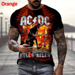 Uus Isiksus Mood Graafiline T-s&auml;rk Rock ACDC Muusika Meeste/Naiste Tr&uuml;kiga T-s&auml;rgid Hip Hop 3D L&uuml;hikeste Varrukatega Vabaaja S&auml;rk Tees Topid XL