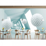 Moodne 3D tapeet Pall Abstraktne Hoone Kosmos Seinamaaling Elutuba Magamistuba Seinamaaling Tapeet 250 cm(W) x 175 cm(H)