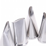 5 tk roosi kroonleht metallist kreemjas n&auml;pun&auml;iteid kookide kaunistamiseks glasuuriga torude otsikud 5Pcs