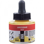 Flacon encre acrylique Acrylic Ink Amsterdam 30ml jaune de naples fonc&eacute;