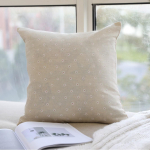 Japanese Cotton Linen Lumbar Pillow &ndash; Soft Cushion for Home Sofa or Car, Pillow Core Not Included 45x45cm (Core Not Included)