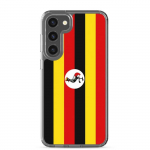 Coque T&eacute;l&eacute;phone &ndash; Samsung &ndash; Galaxy S23 Ultra &ndash; Drapeau Ouganda &ndash; Souple &ndash; mitmev&auml;rviline