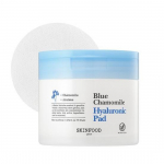 SKINFOOD Blue Chamomile Hyaluronic Toner Pads &ndash; 70pcs | Soothing & Hydrating Dual Cotton Pads for Sensitive Skin