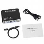 5.1-kanaliline Dts Dolby/ac-3 digitaalne helidekooder, tugeva liikuvusega fiiberkoaksiaalne Rca analoogmuundur Host+cable+optical fiber