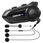 JESIMAIK R18 Lite Mootorratta Incom, 2 inimest samaaegne helistamine, 6 &uuml;hendust, FM-raadio, Muusika must