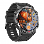 Rainbuvvy KC93 GPS nutikell 1,56 tolli AMOLED 480x480 BLE5.3 Bluetooth-k&otilde;ne 3ATM veekindel Mitme spordirežiimiga Moodne spordikell must