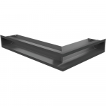 Venti kate LUFT vasak nurk 60x40x9 grafiit Slim