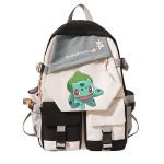 Pokemon Pok&eacute;mon Haldjas Lisatarvikud Tr&uuml;kitud Vabaaja Seljakott Alg- ja Keskkooli &Otilde;pilastele Suure Mahutavusega Seljakott 28*10*40cm gray