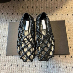 Moodsad luksusbr&auml;ndi disaineri lamedad sandaalid naistele Moodsad kootud t&uuml;hjad mokassiinid Suvine mugavus Rannikukingad Zapatos De Mujer 35 must