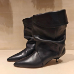 Mood Liyke Must Aprikoos Suede Madal Kassi Konts L&auml;&auml;ne Saapad Naine Terav Nina T&otilde;mmatav Volditud Pahkluusa Saapad Daamide Peo Kingad 35 must