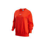 Nike Phoenix Fleece &Uuml;hev&auml;rviline logoga &uuml;lemine osa Crew Neck Pullover Dressipluus Naistele Punane DQ5734-633 M