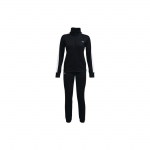 Under Armour logo tikitud kootud treeningkomplekt naistele Must 1365147-001 XS