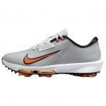 Nike Air Zoom Infinity Tour 2 Golf Puhtalt Plaatinakarva Ohutusoranž Meeste Tennised Hall Valge HQ2158-001 38.5