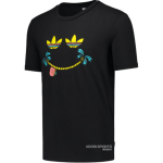 Adidas Originals Vabaaja &Uuml;mmarguse Kaelusega Spordis&auml;rk L&uuml;hikeste Varrukatega Meeste Topid Must CF5832 S