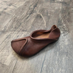 Moodsad Retro K&otilde;rge S&auml;&auml;rega Lamedad Kingad Naistele Segatud V&auml;rvid Luksuslikud Mary Jane Kingad Elegantne Pehme Tald Ehtne Nahk Kingad Daamidele 35 tumepruun v&auml;rv