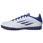 Adidas X Speedflow 4 &Uuml;mar nina Paelad &Uuml;les TF (Kummist naastud) K&otilde;va pinnase kunstmuru Vastupidavad jalgpallijalatsid Unisex Jalgpallijalatsid Valge Sinine GW7531 42