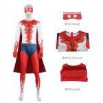 Halloweeni kost&uuml;&uuml;mid Megamind Cosplay kombinesoon ja keep Metro City animefilmist superkangelase kombinesoon karnevalipeoks Cos m&auml;ngukost&uuml;&uuml;m XL 55-60kg sinine