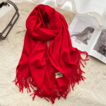 Talvine kashmiir &uuml;hev&auml;rviline pashmina tuttsall naistele Soojad sallid r&auml;tikud T&uuml;drukute paksenenud soe salli wrap Echarpe stole 70X200CM