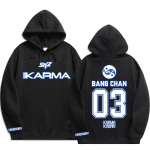 Vanaaegse graafikaga tr&uuml;kk Stray Kids kapuutsiga pusa naistele meestele vabaaja hiphop t&auml;navariided pikkade varrukatega fliisist pullover unisex dressipluusid M