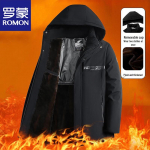 ROMON Men's Autumn/Winter Business Casual Padded Jacket XL