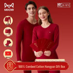 MiiOW Year of Birth Red 100% Cotton Thermal Underwear Gift Set M