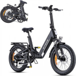 ENGWE L20 3.0 Boost - V&eacute;lo &eacute;lectrique pliable 20 pouces - Batterie amovible 48 V 13,5 Ah - Autonomie 100 kilom&egrave;tres - Noir must