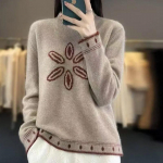 Kampsun naistele S&uuml;gis Talv Paksenenud Pullover Soe Kootud Veniv Pikkade Varrukatega &Uuml;lem&otilde;&otilde;duline Džemper Topid L kohv