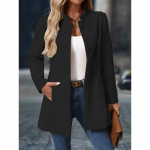 YYFS Naiste Mood Vabaaja &Uuml;hev&auml;rviline Tr&uuml;kiga S&uuml;gis Talv Pikkade Varrukatega P&uuml;stkraega Joped ja Mantlid S aprikoosi