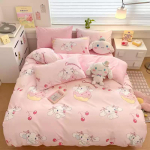 Armas Roosa Cinnamoroll Tekikott Laste Multikate Voodipesukomplekt T&uuml;drukutele Kingituseks &Uuml;hekohaline Queen Tekikotid Magamistoa Kaunistus EU 135x200cm 2PCS