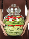 Traditsiooniline k&auml;&auml;ritamise komplekt keraamiline anum veetihendiga &otilde;hulukuga kaanega, hapenduspott hapukurkide, kimchi, hapukapsa, veini valmistamiseks, kombucha jaoks puhas