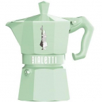 Cafeti&egrave;re Italienne - BIALETTI - MOKA Exclusive - 3 tasses - Vert pastel roheline