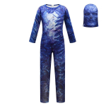 Laste poiste t&uuml;drukute Stranger Things koletiseprindiga kombinesoon maskikomplektid Halloweeni cosplay kost&uuml;&uuml;mid 110cm blue